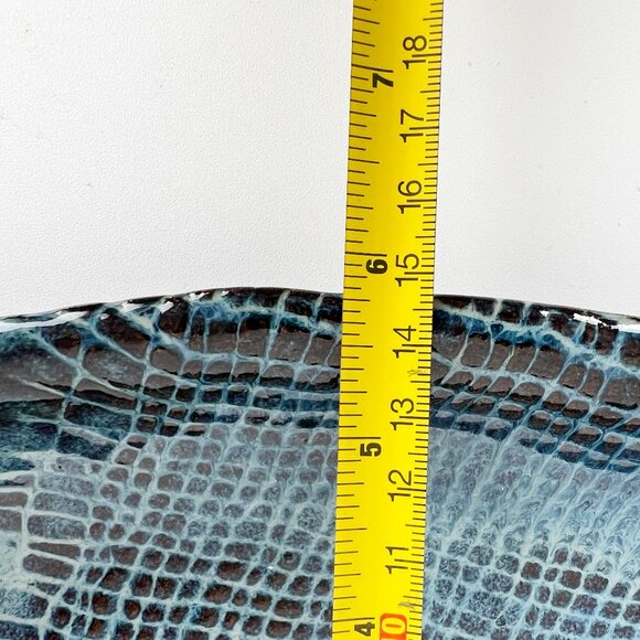 Vintage Handmade Ceramic Shallow Pottery Tray Trinket Dish Rustic Hand Made Gift - Picture 4 of 5